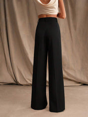 KOTTY Loose Fit Women Black Trousers 