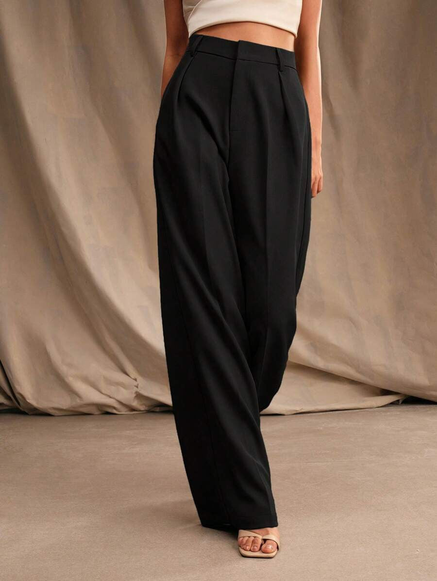 KOTTY Loose Fit Women Black Trousers 