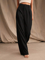 KOTTY Loose Fit Women Black Trousers 