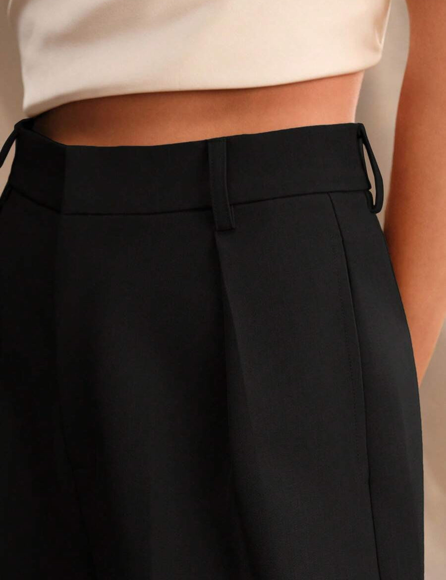 KOTTY Loose Fit Women Black Trousers 