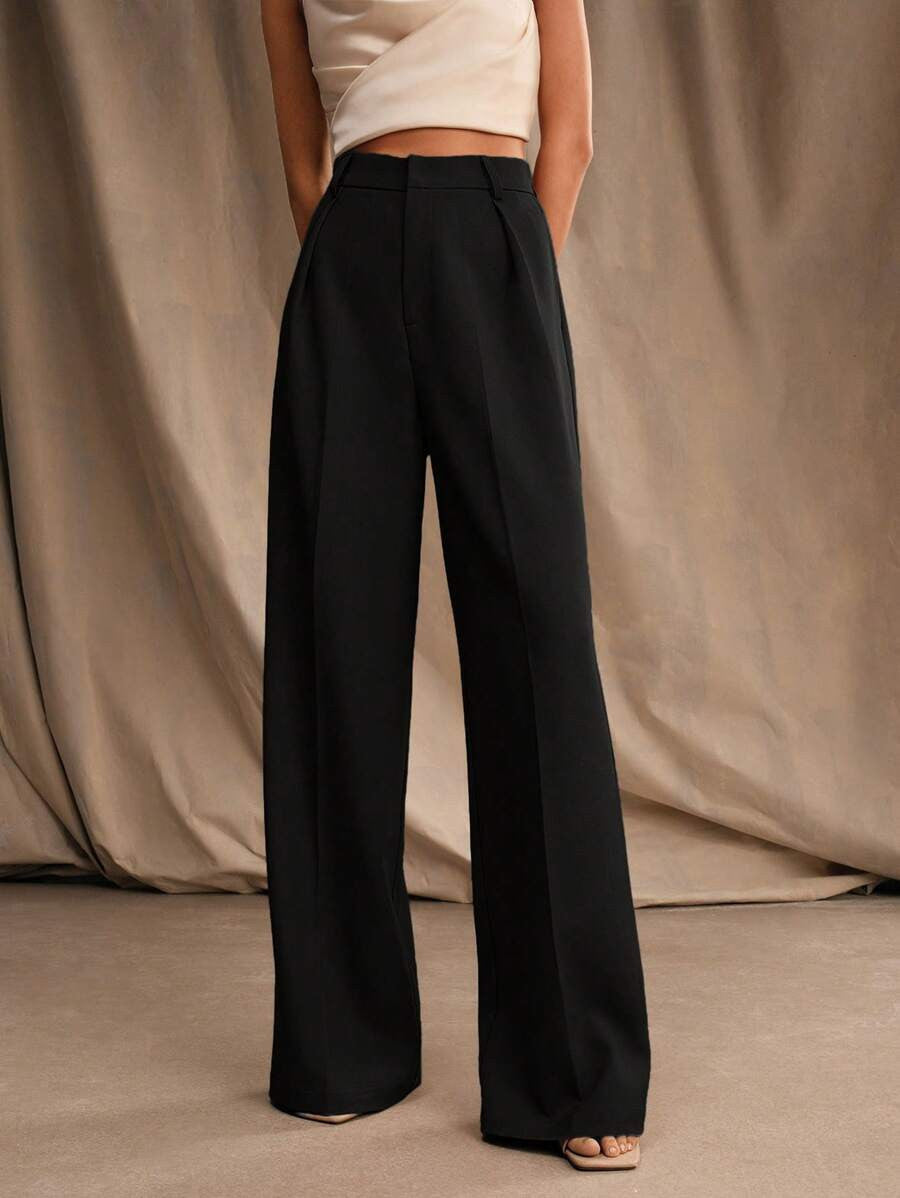 KOTTY Loose Fit Women Black Trousers 