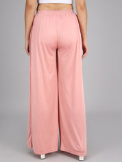 KOTTY Flared Women Pink Trousers 