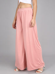 KOTTY Flared Women Pink Trousers 