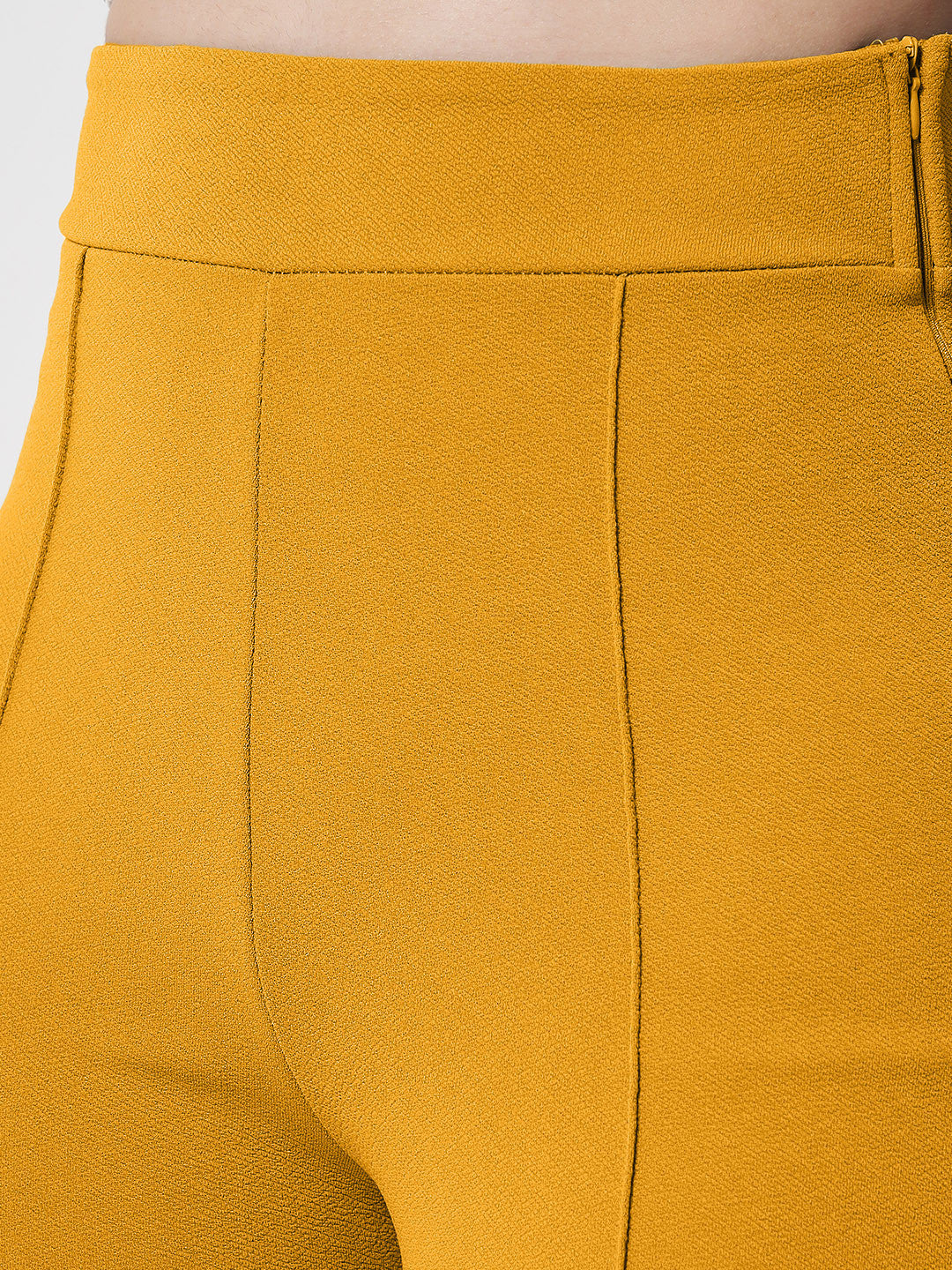 KOTTY Regular Fit Women Yellow Trousers 