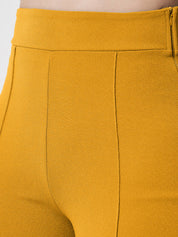 KOTTY Regular Fit Women Yellow Trousers 