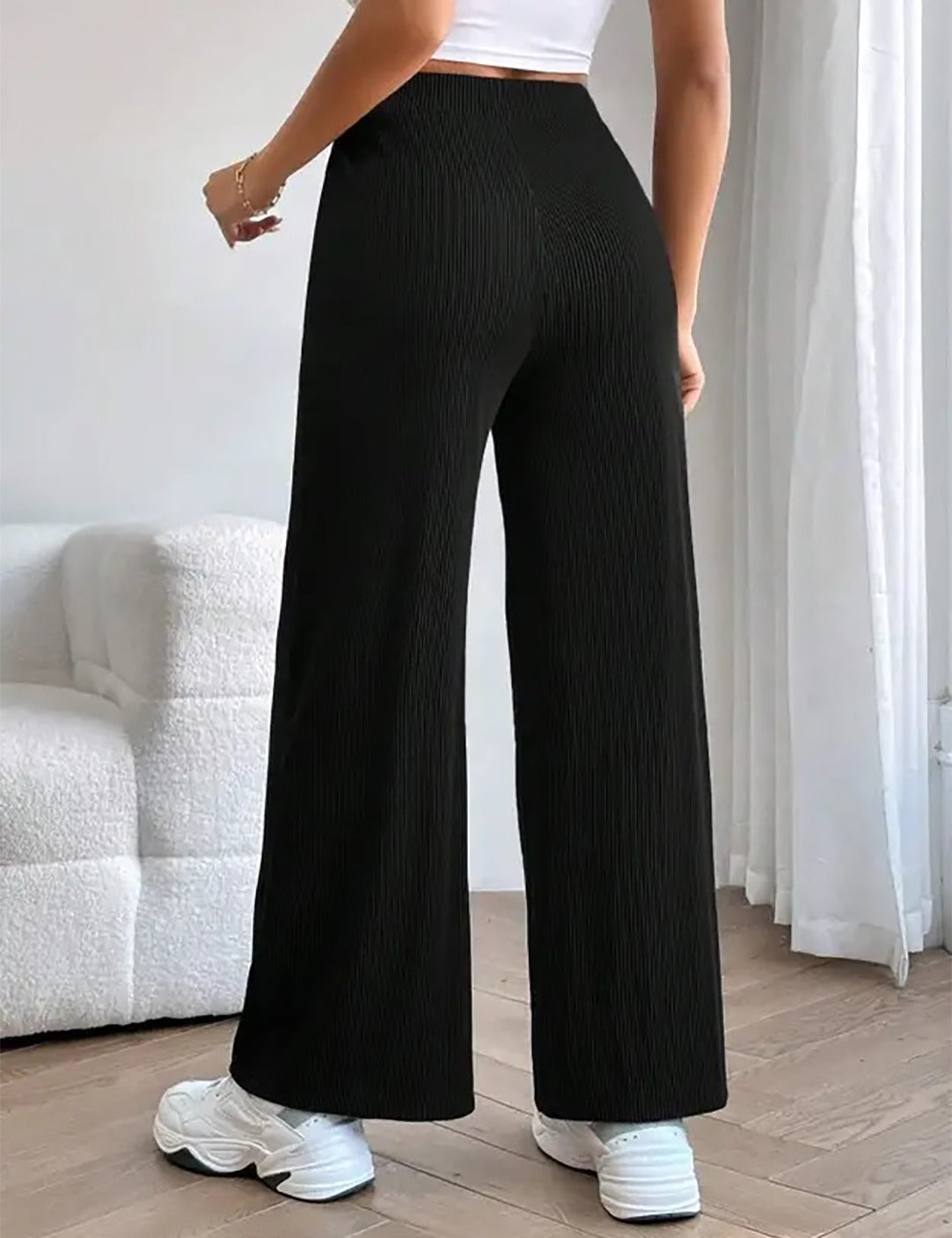 KOTTY Regular Fit Women Black Trousers 