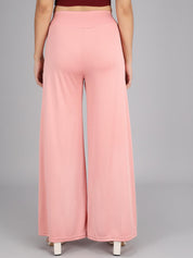 KOTTY Flared Women Pink Trousers 