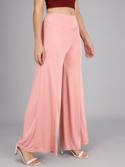 KOTTY Flared Women Pink Trousers 