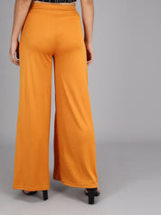 KOTTY Flared Women Yellow Trousers 