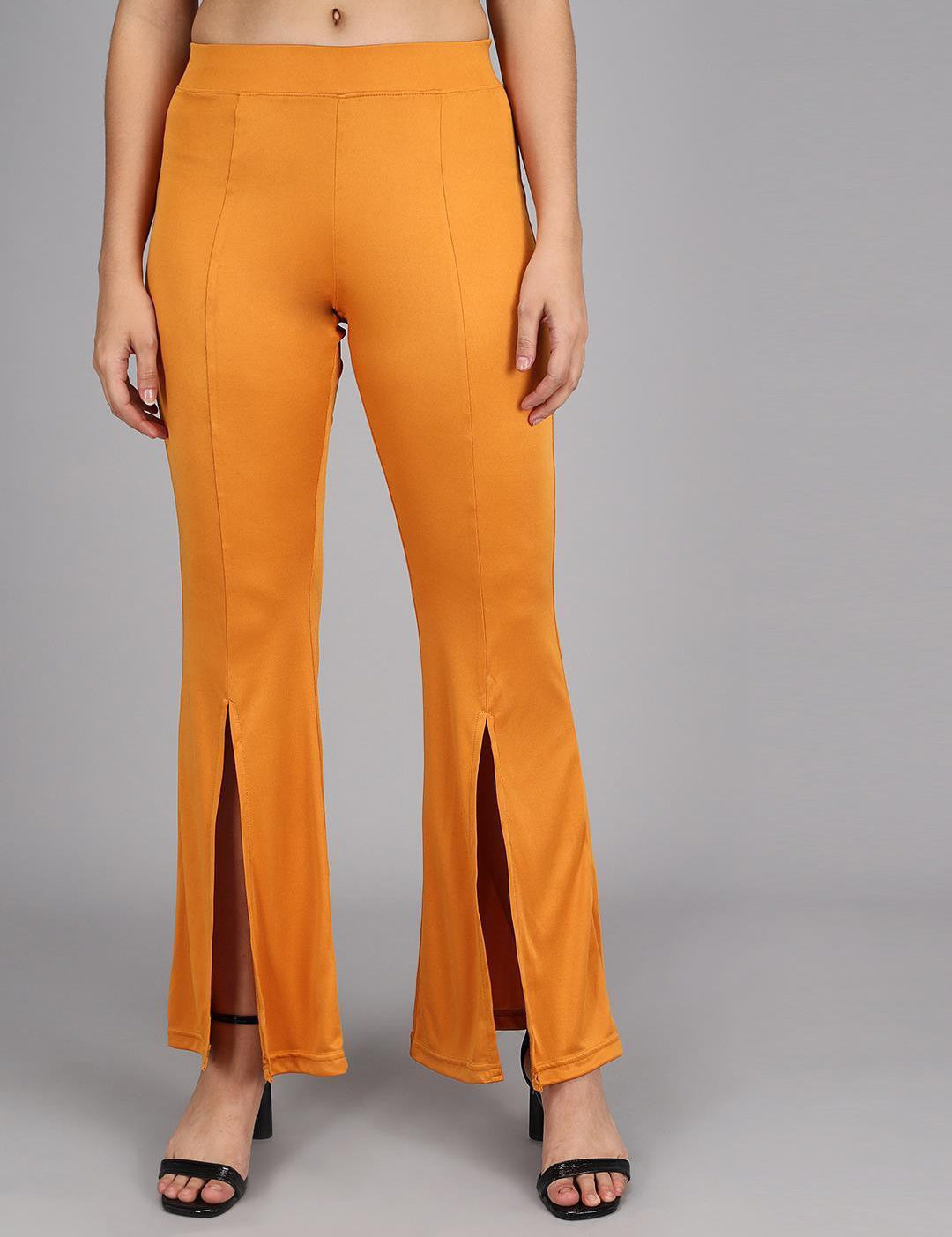 KOTTY Womens Solid Attractive High Rise Pant