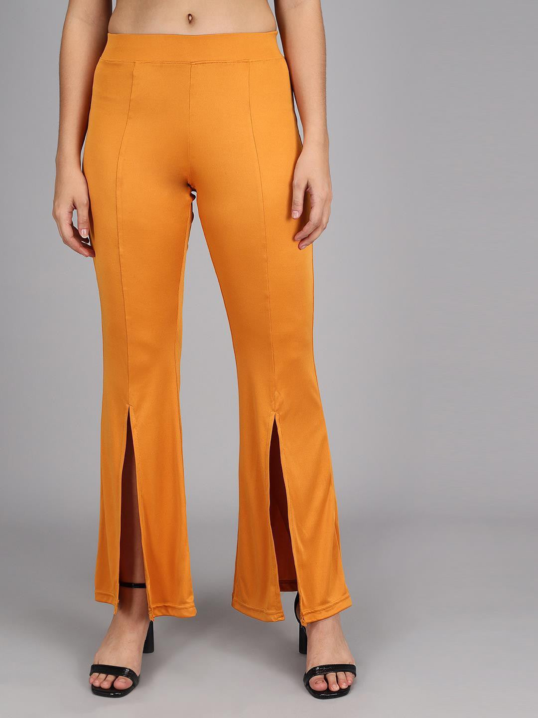 KOTTY Womens Solid Attractive High Rise Pant
