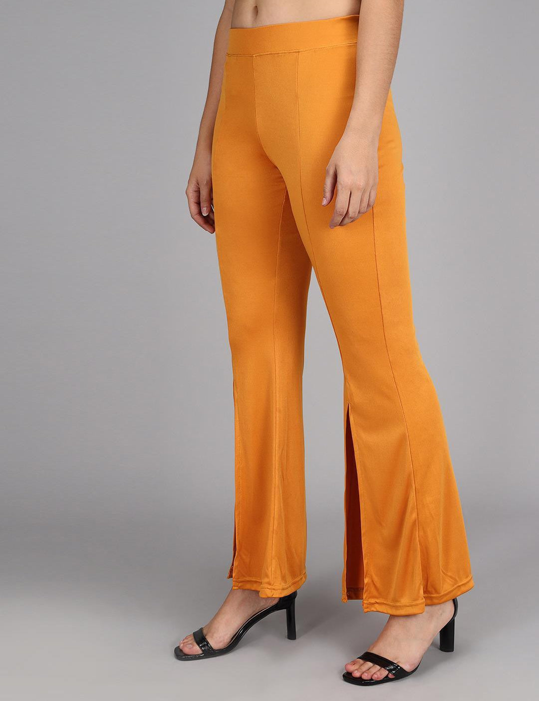 KOTTY Womens Solid Attractive High Rise Pant