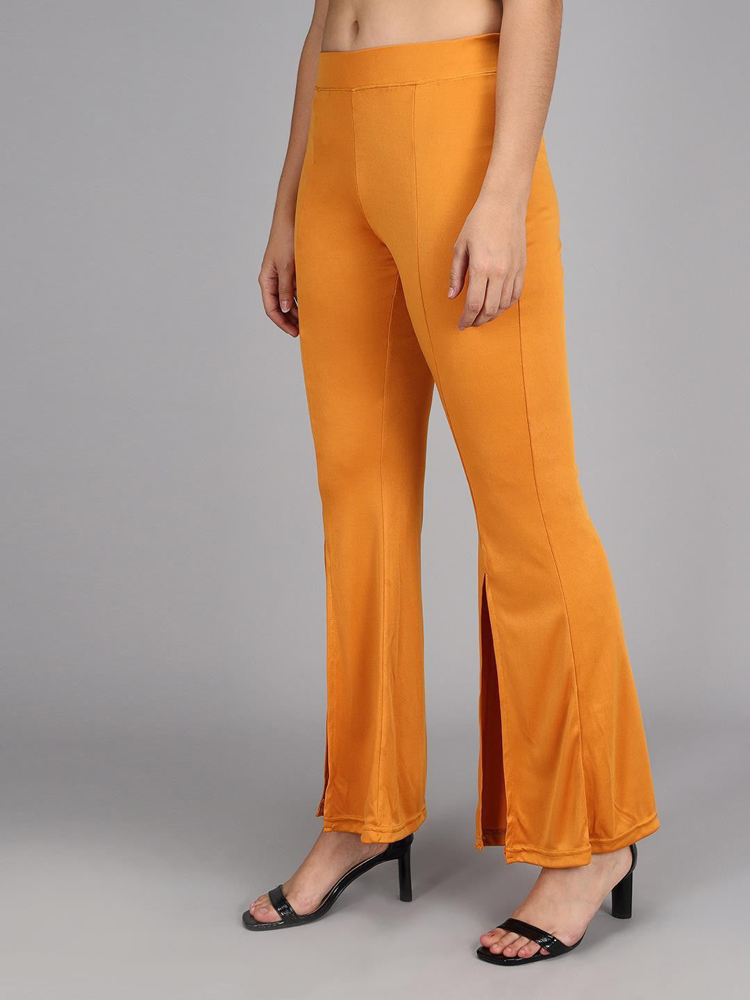 KOTTY Womens Solid Attractive High Rise Pant