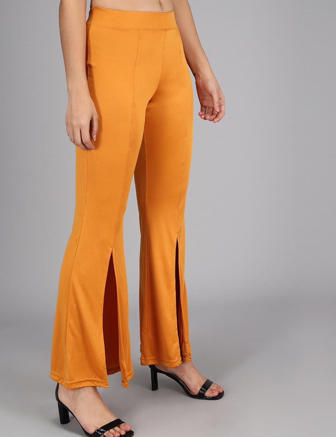 KOTTY Womens Solid Attractive High Rise Pant