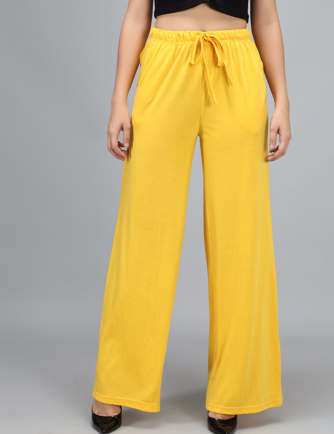 KOTTY Relaxed Women Yellow Trousers 