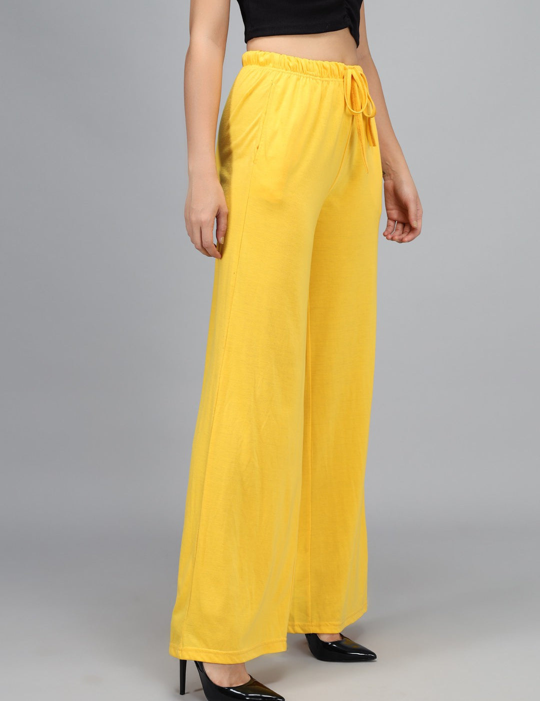 KOTTY Relaxed Women Yellow Trousers 