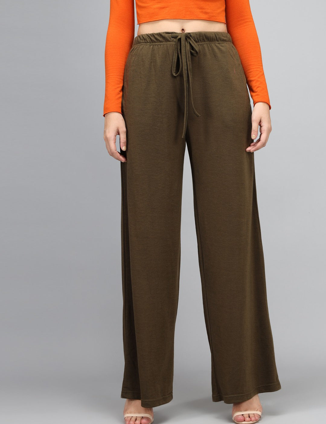 KOTTY Relaxed Women Green Trousers 