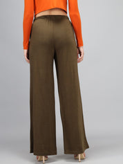 KOTTY Relaxed Women Green Trousers 