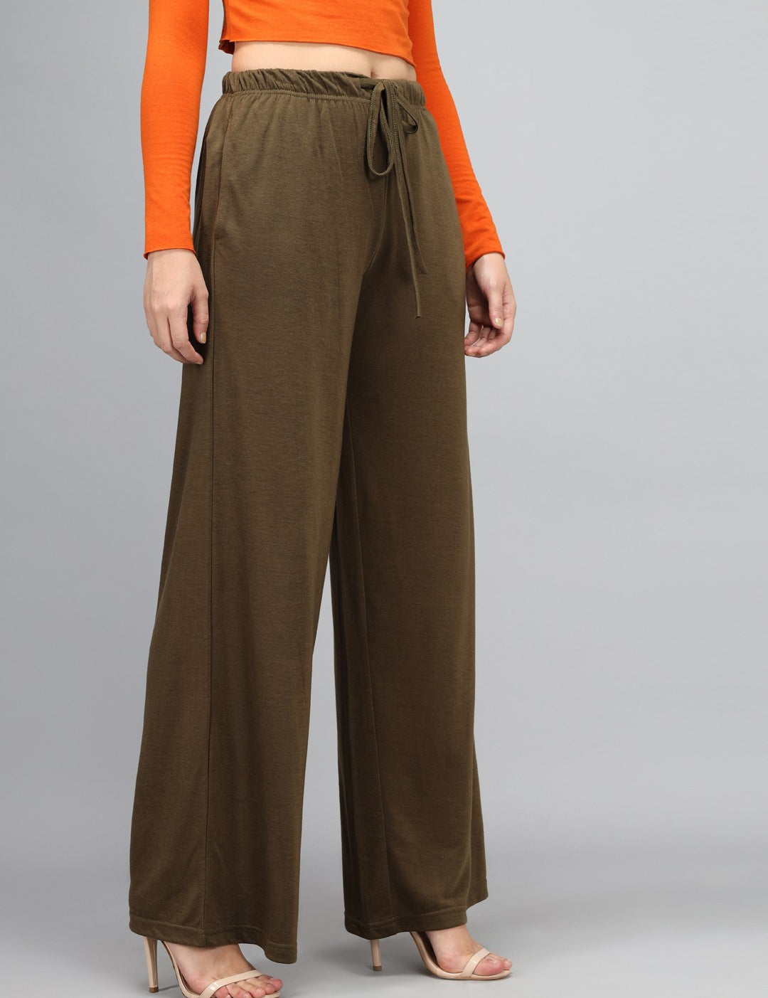 KOTTY Relaxed Women Green Trousers 