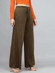 KOTTY Relaxed Women Green Trousers 