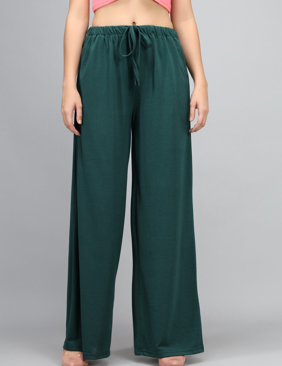 KOTTY Womens Solid Attractive High Rise Pant