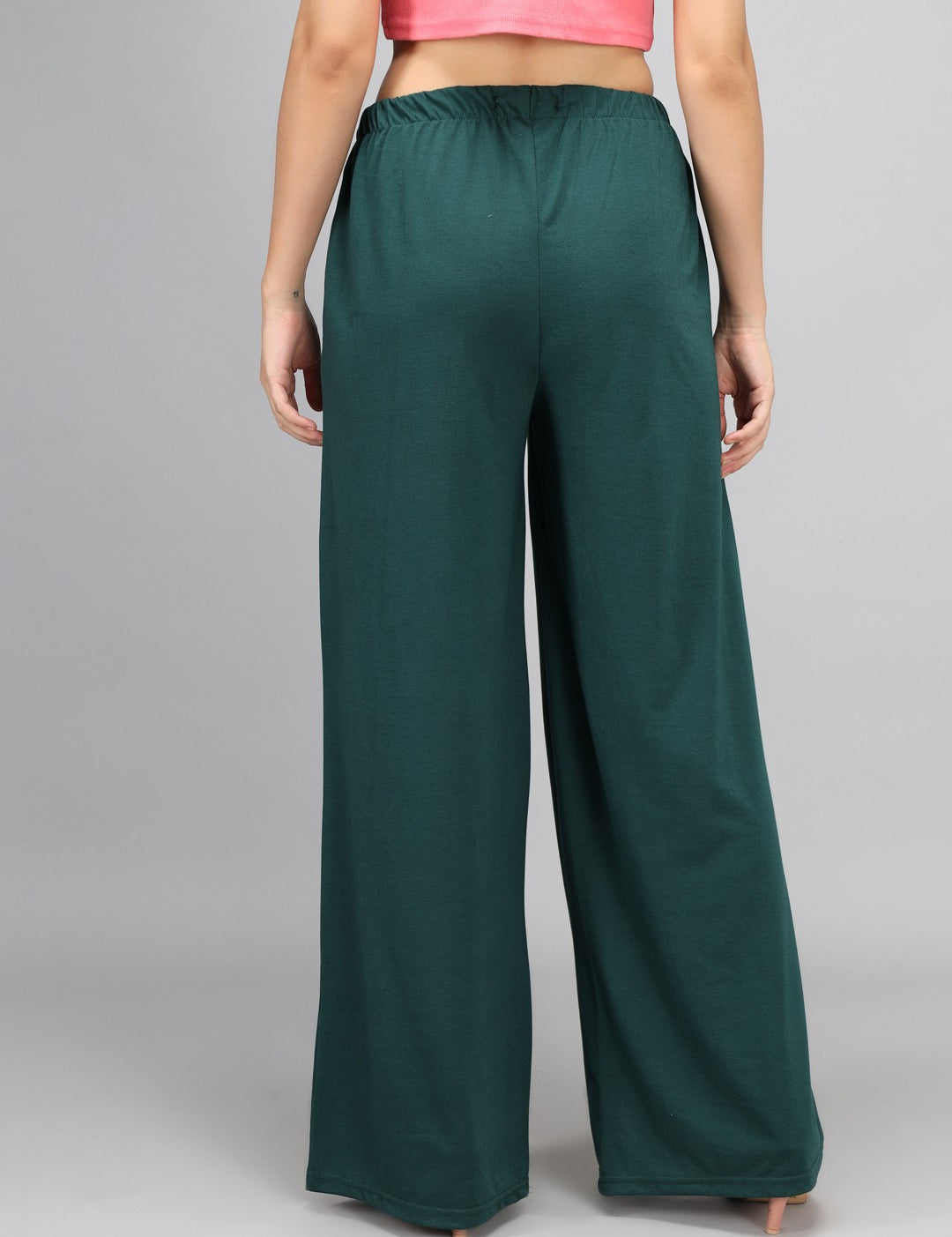 KOTTY Womens Solid Attractive High Rise Pant