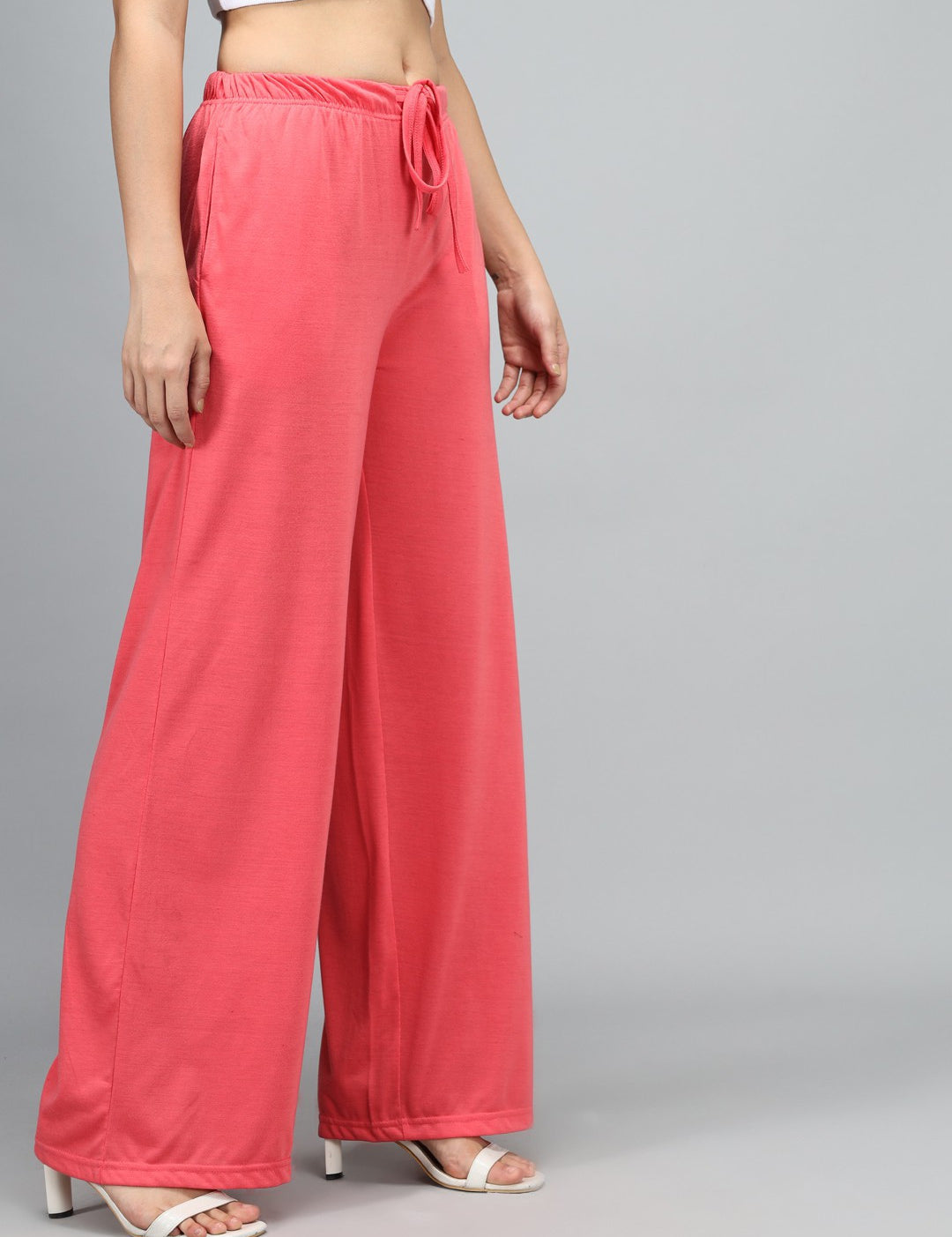 KOTTY Womens Solid Attractive High Rise Pant