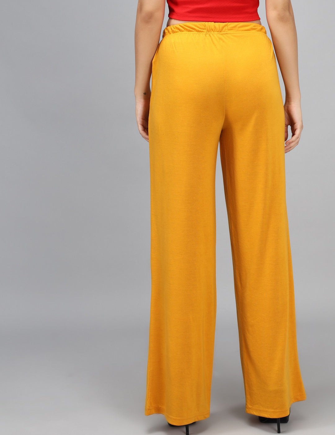 KOTTY Relaxed Women Yellow Trousers 