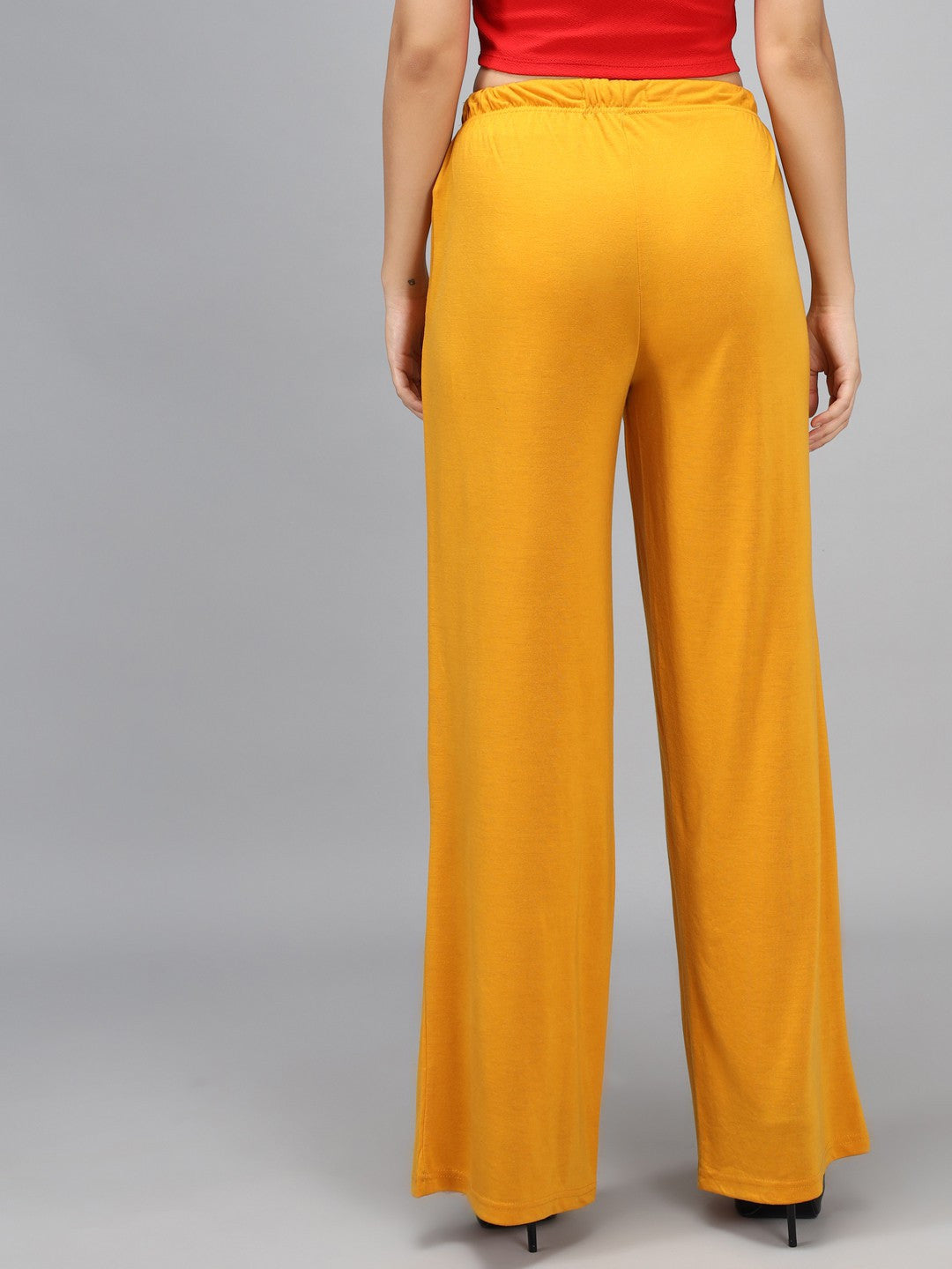 KOTTY Relaxed Women Yellow Trousers 