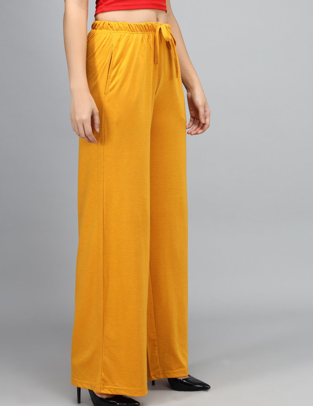 KOTTY Relaxed Women Yellow Trousers 