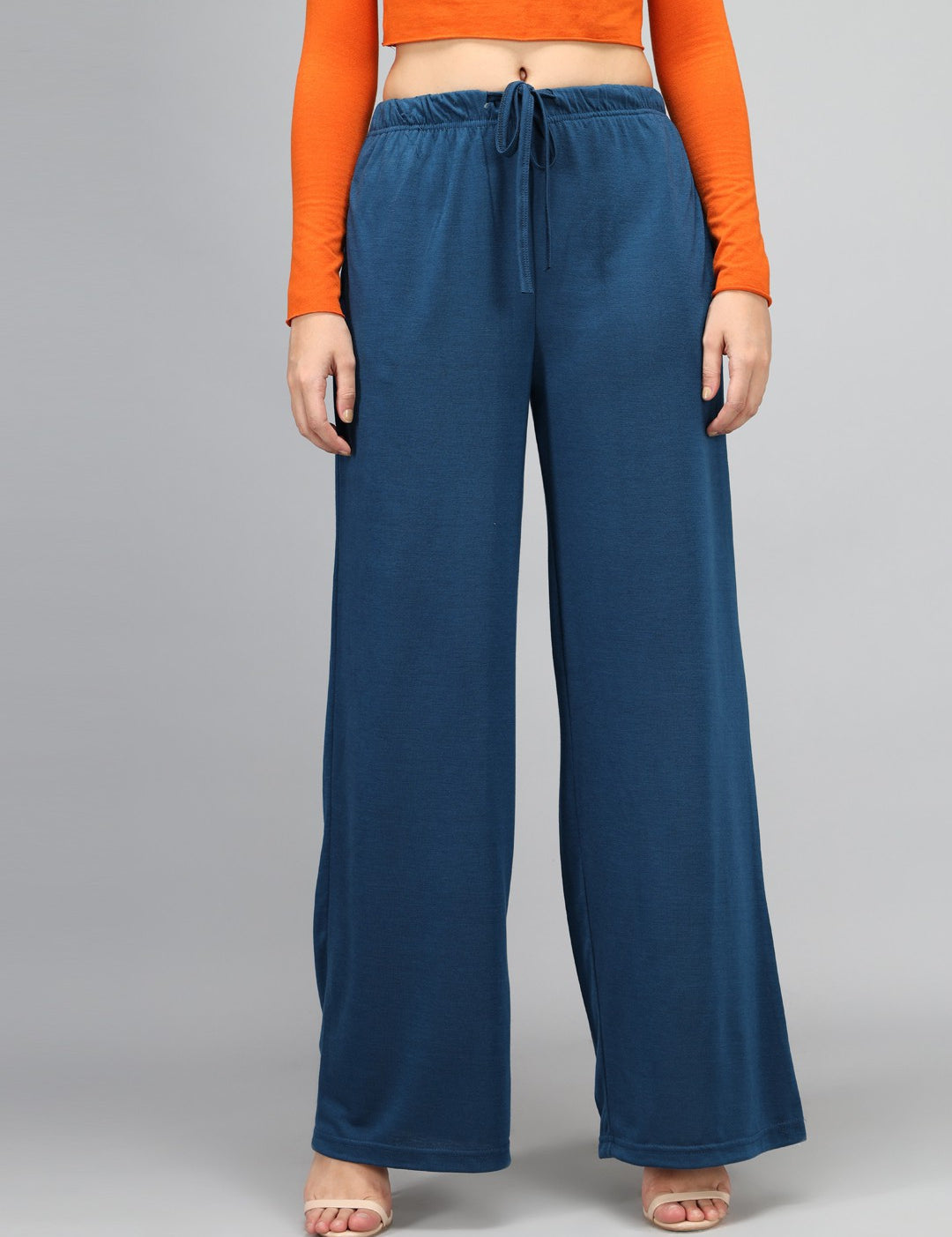 KOTTY Relaxed Women Blue Trousers 