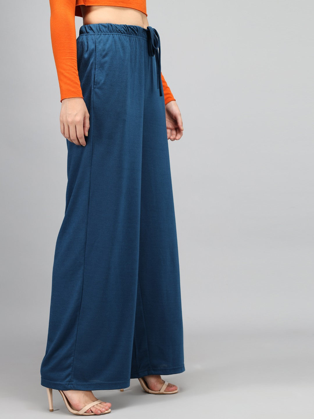 KOTTY Relaxed Women Blue Trousers 