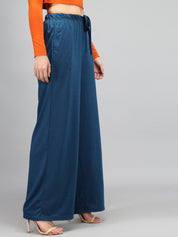 KOTTY Relaxed Women Blue Trousers 