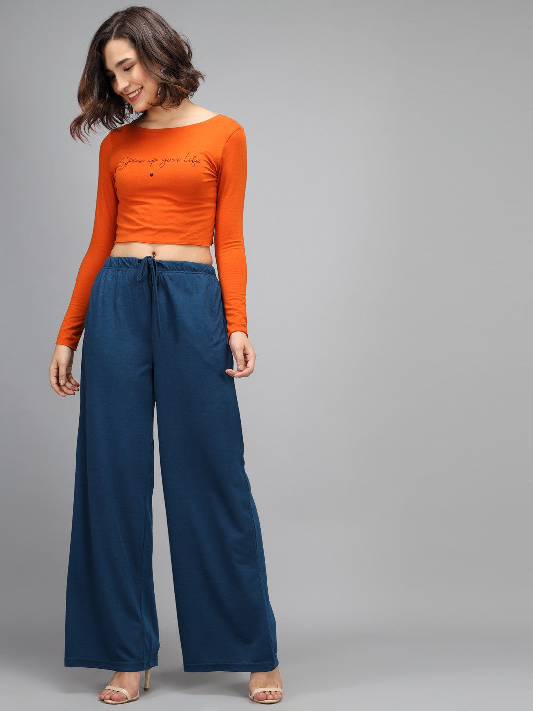 KOTTY Relaxed Women Blue Trousers 