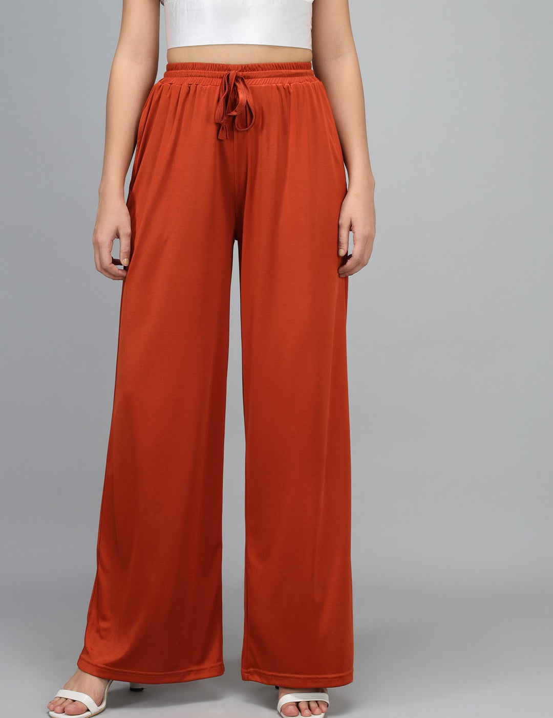 KOTTY Relaxed Women Maroon Trousers 