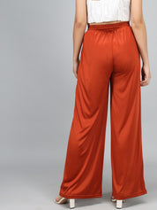 KOTTY Relaxed Women Maroon Trousers 
