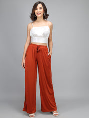 KOTTY Relaxed Women Maroon Trousers 