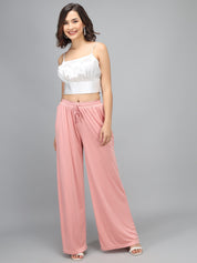KOTTY Relaxed Women Pink Trousers 