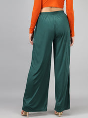 KOTTY Relaxed Women Green Trousers 