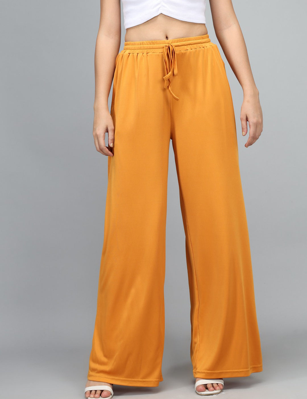 KOTTY Womens Solid Attractive High Rise Pant