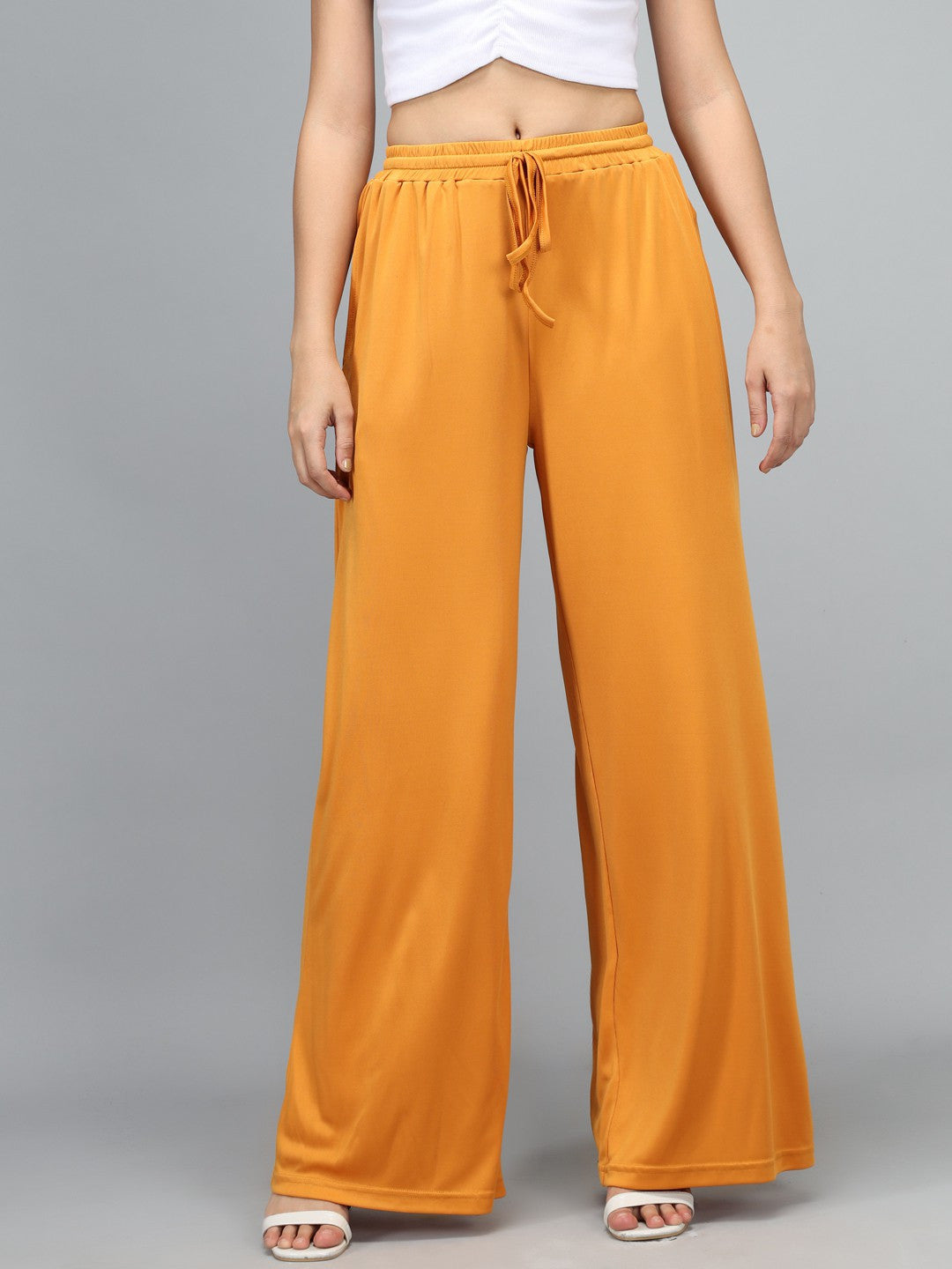 KOTTY Womens Solid Attractive High Rise Pant