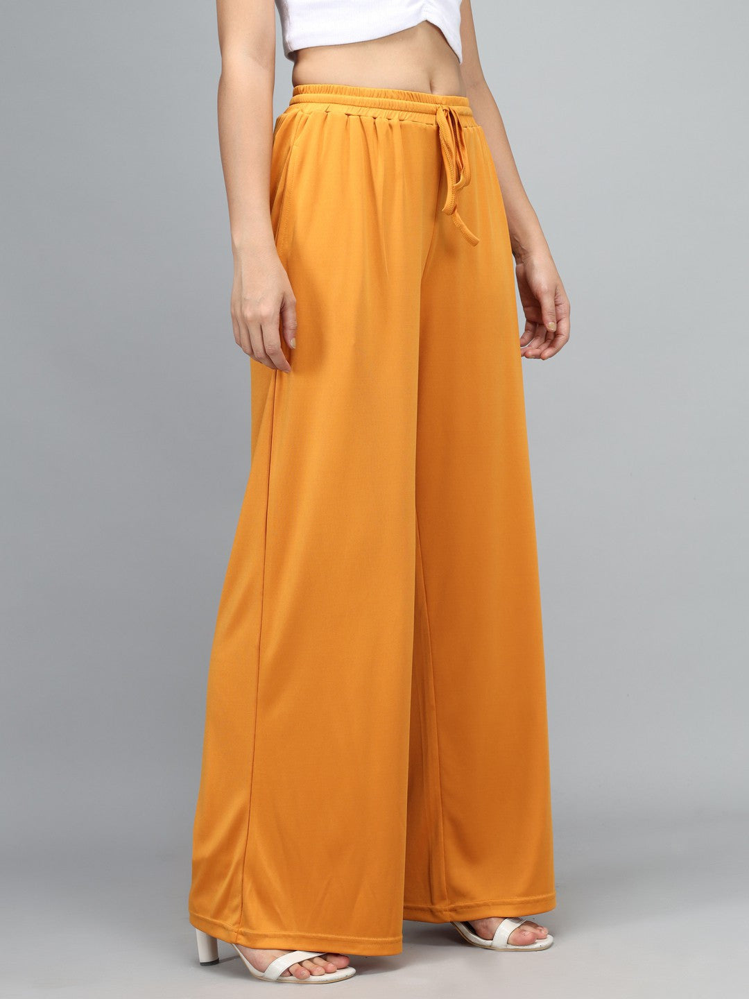 KOTTY Womens Solid Attractive High Rise Pant