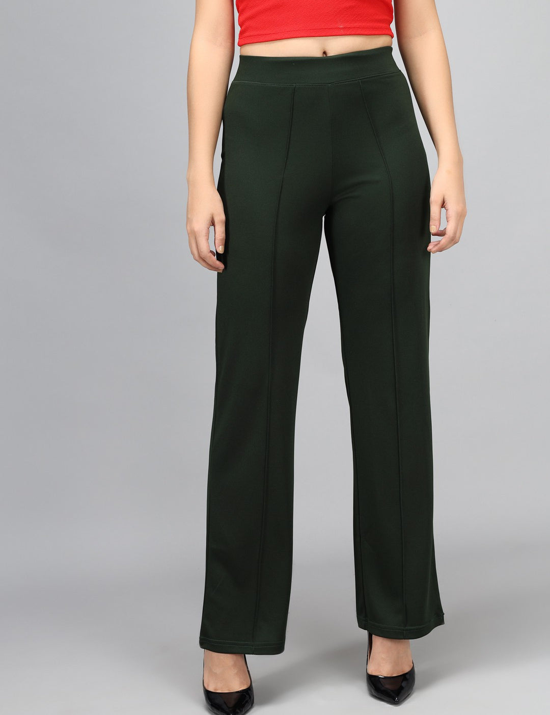 KOTTY Regular Fit Women Green Trousers 