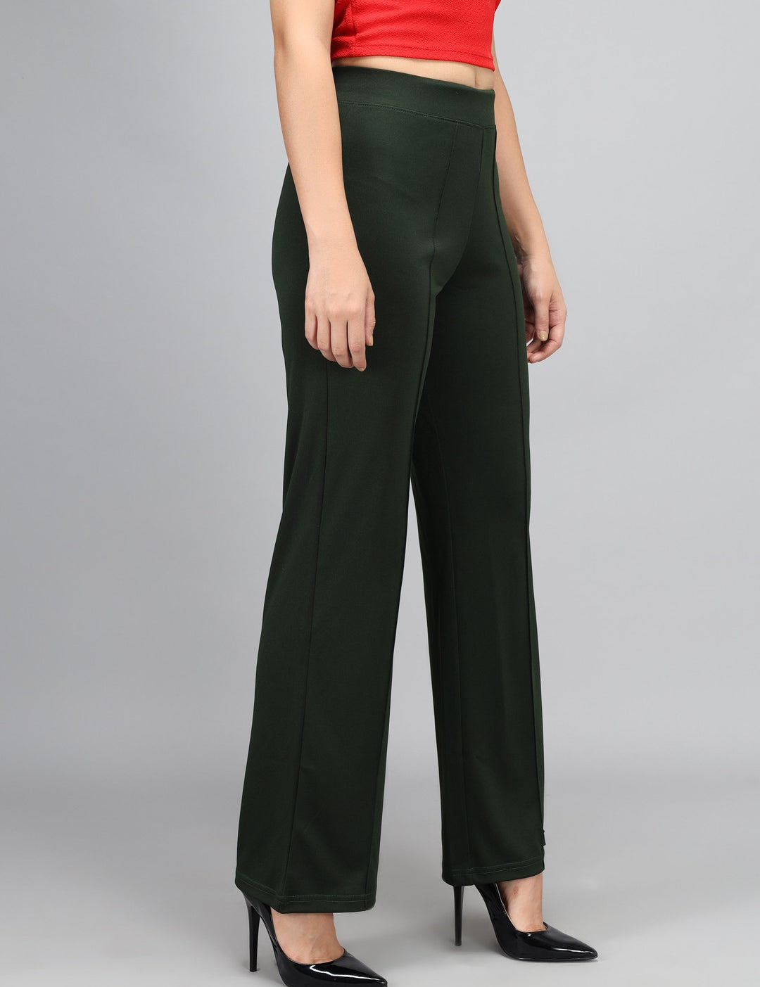 KOTTY Regular Fit Women Green Trousers 