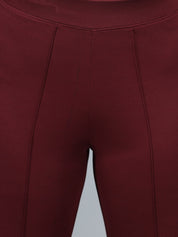 KOTTY Regular Fit Women Maroon Trousers 