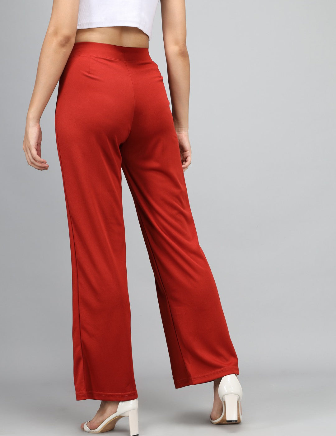 KOTTY Regular Fit Women Maroon Trousers 