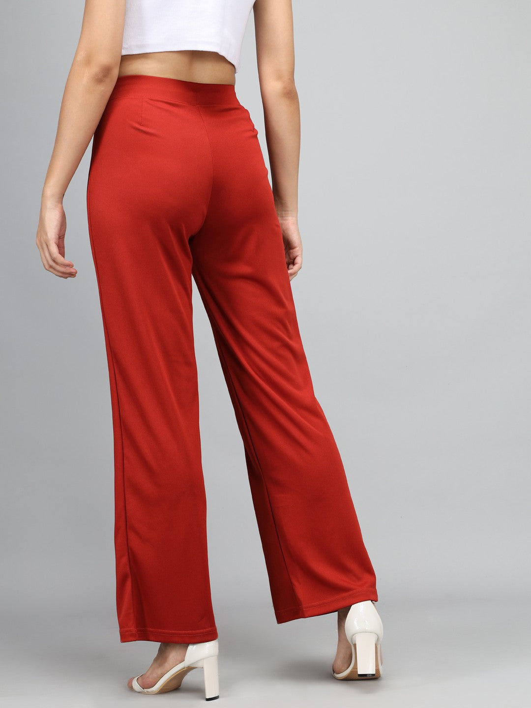 KOTTY Regular Fit Women Maroon Trousers 