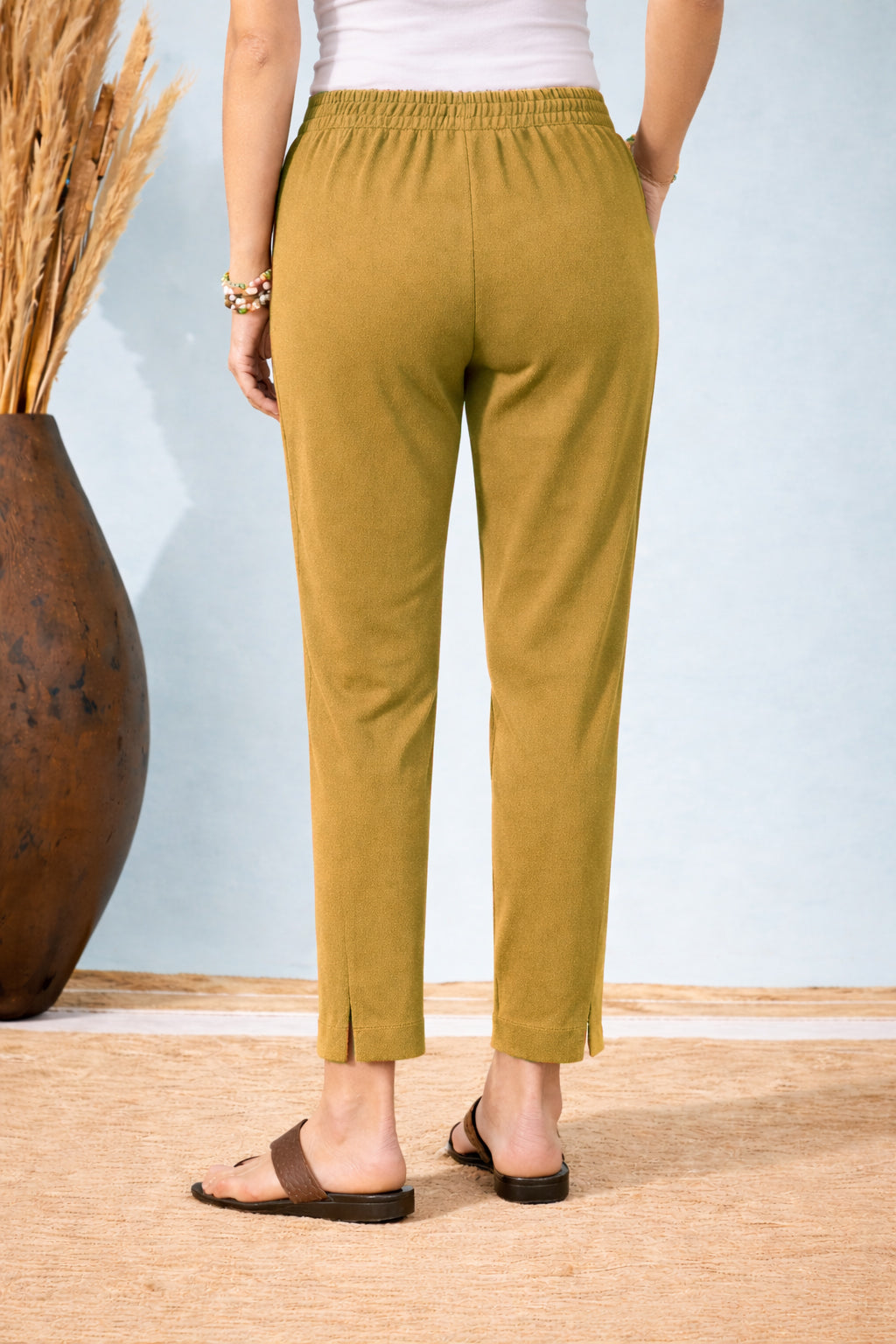 Women's Honey Brown Formal Pants