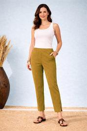 Women's Honey Brown Formal Pants