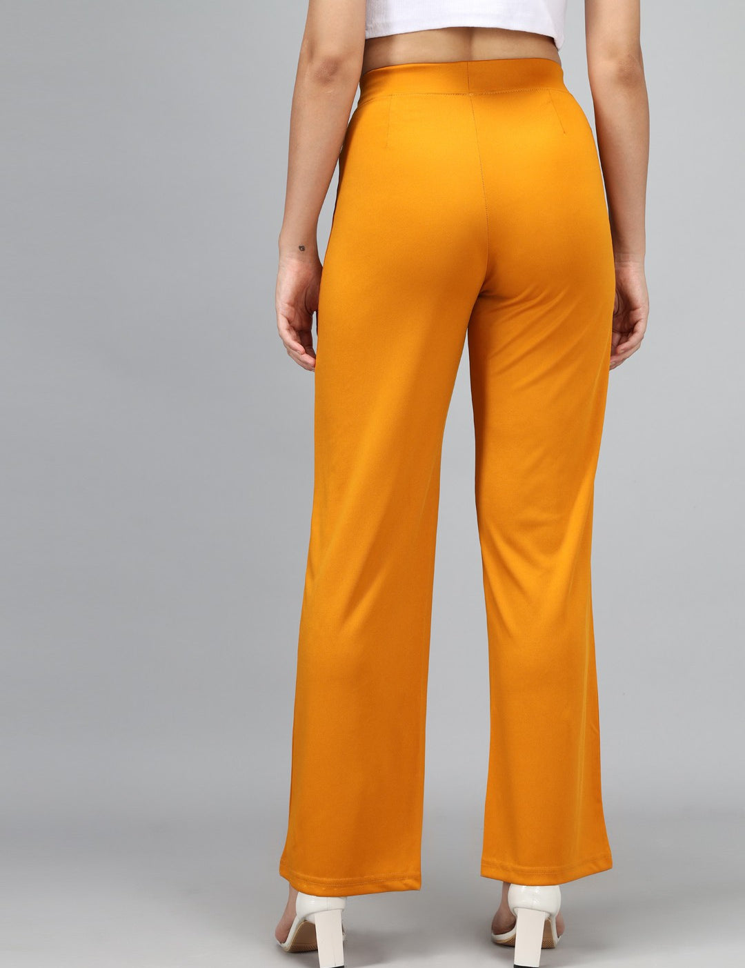 KOTTY Regular Fit Women Yellow Trousers 